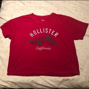 Hollister Red Crop Top